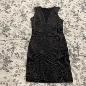 Black sparkly dress topshop